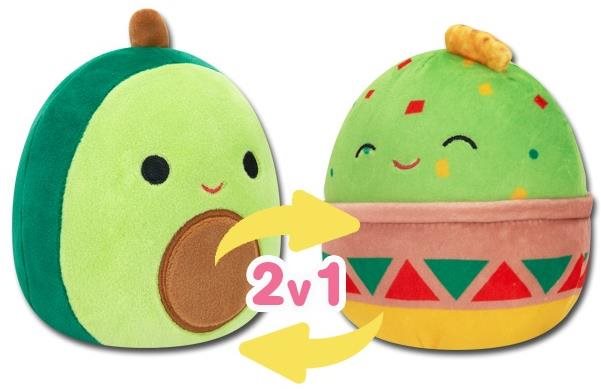 Squishmallows 2 v 1 guacamole Gideon a avokádo Austin