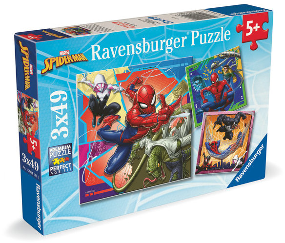 Ravensburger 120041153 Marvel: Spider-Man 3× 49 dielikov