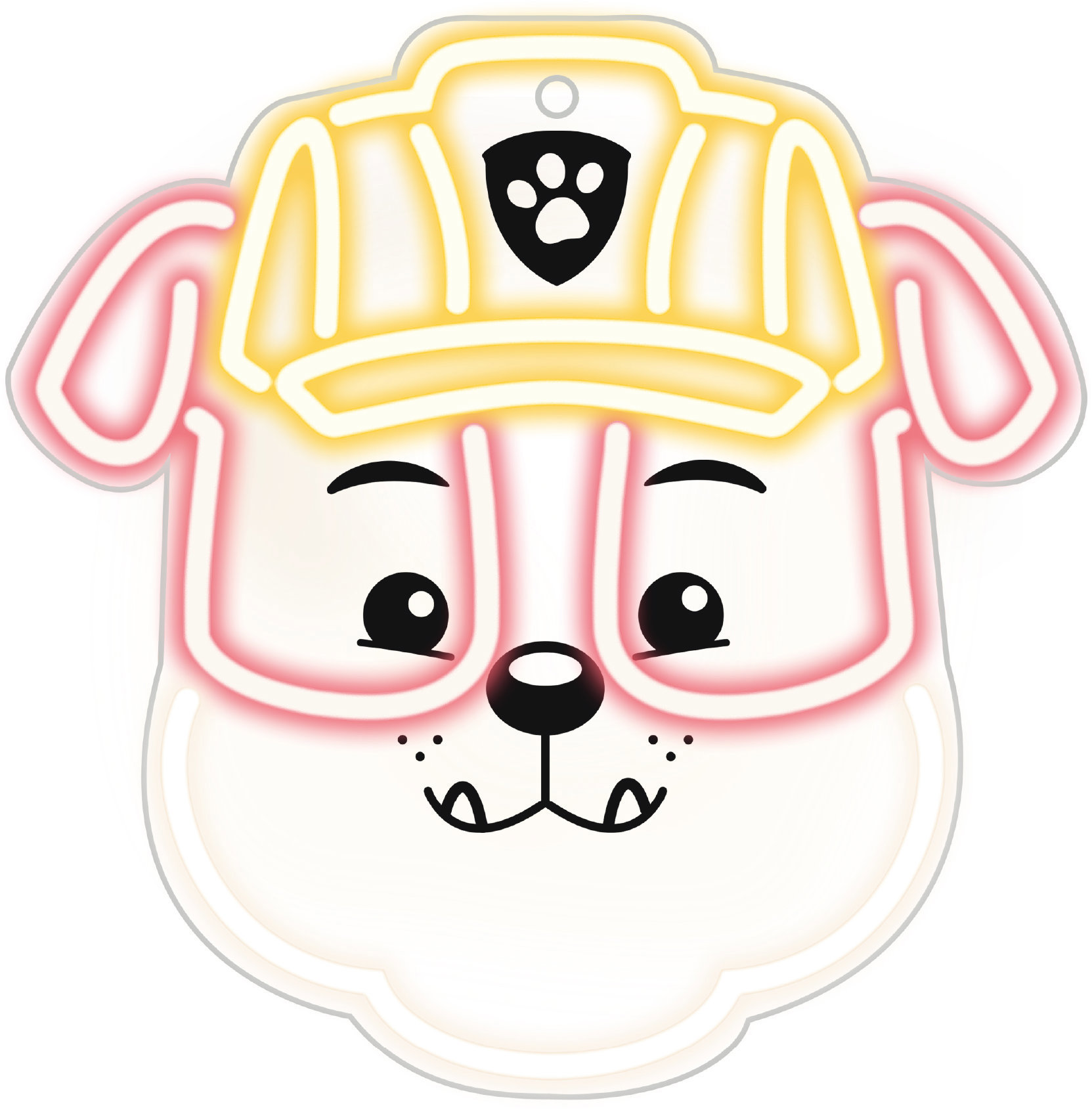 Labková patrola Dekoratívny LED neón – Rubble