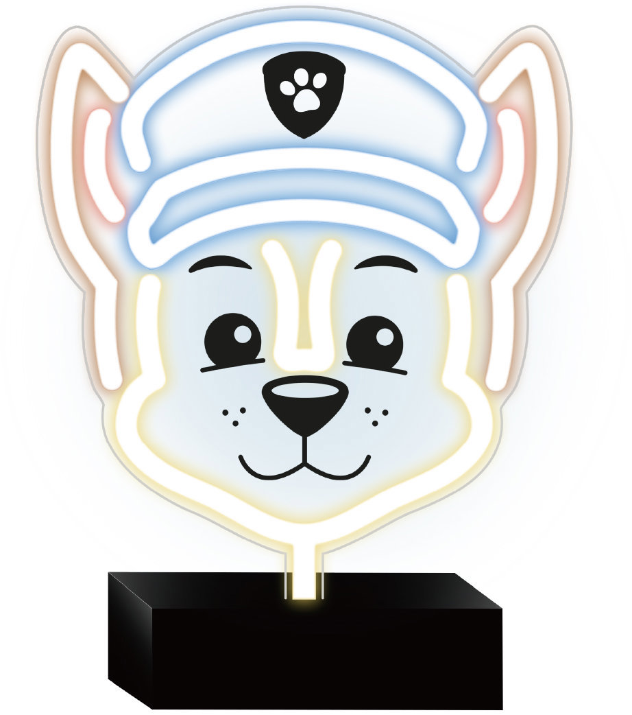 Labková patrola Dekoratívny LED neón na stojane – Chase