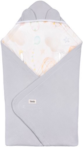 Lionelo Travel Swaddle Blanket Grey Balloon