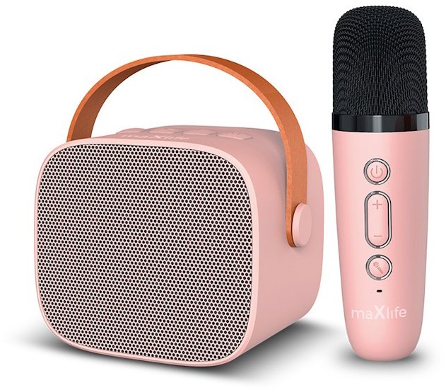 Maxlife MXKS-100 Bluetooth karaoke sada ružová