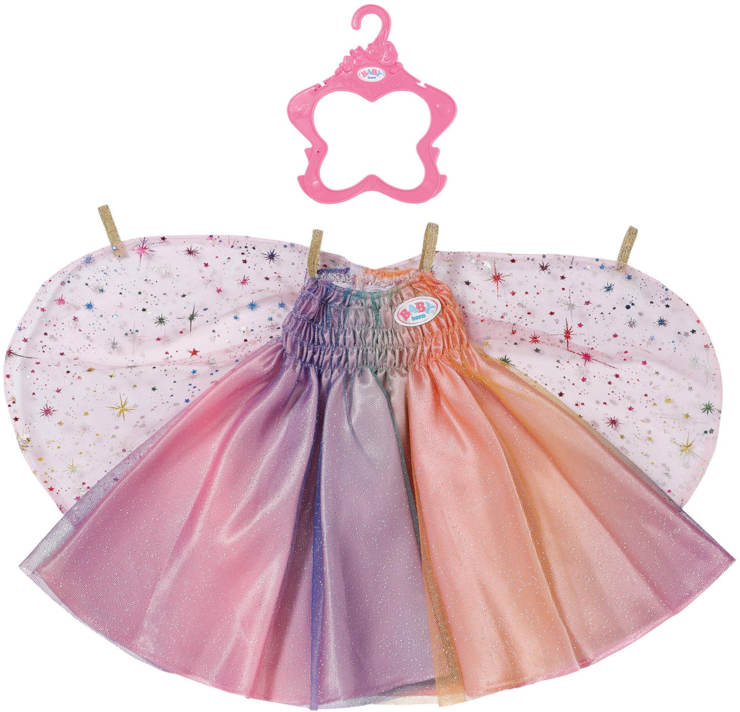 BABY born Dúhové šatôčky, 43 cm