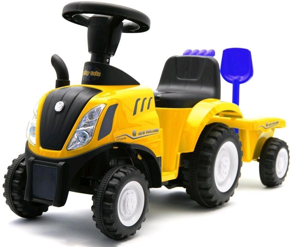 BABY MIX New Holland – traktor s vlečkou a náradím žlté