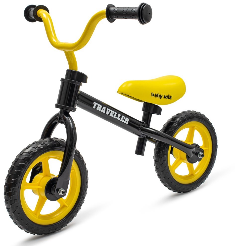 BABY MIX Balančný bicykel Traveller čierny