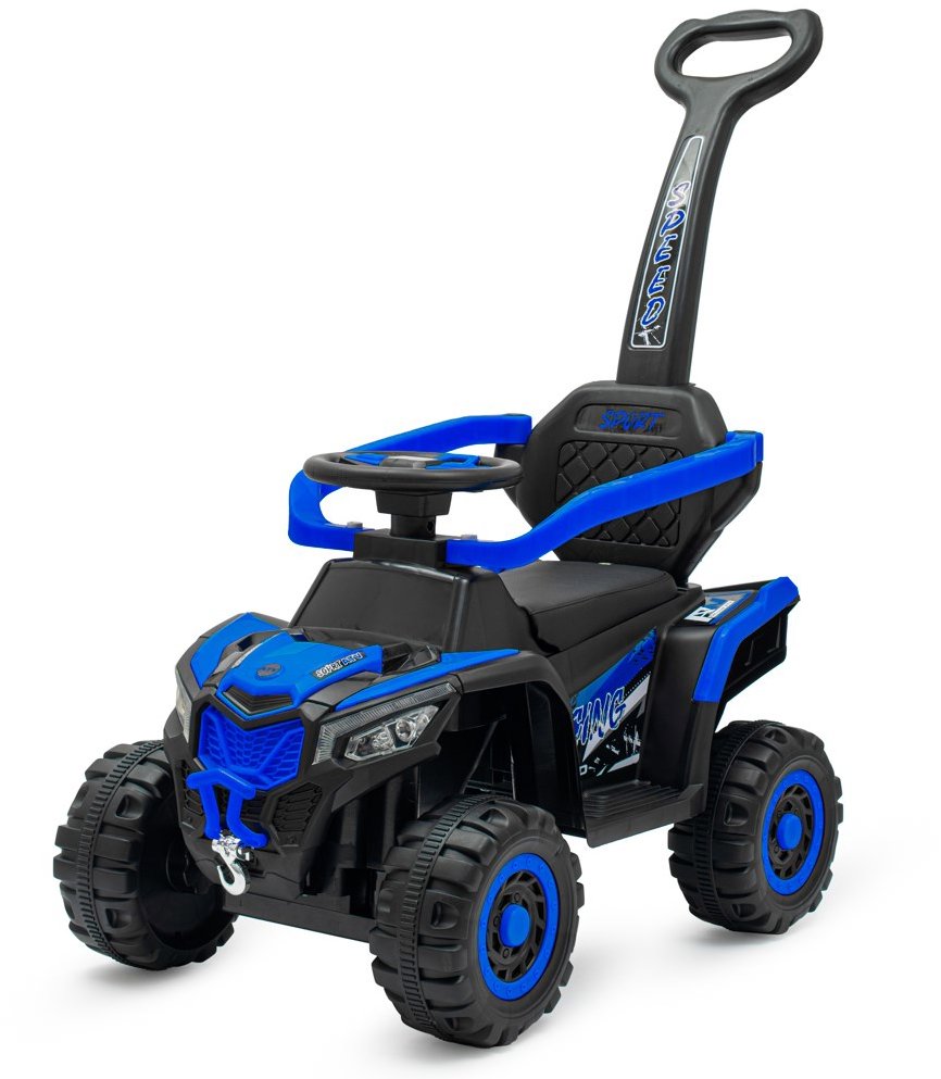 BABY MIX Odrážadlo Ruggy s vodiacou tyčou modré