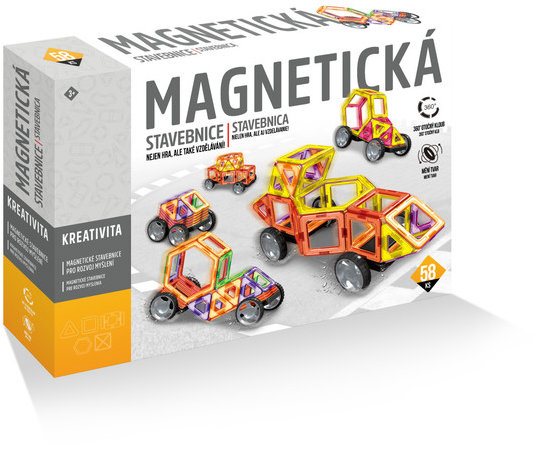 Magnetická stavebnica 58 ks