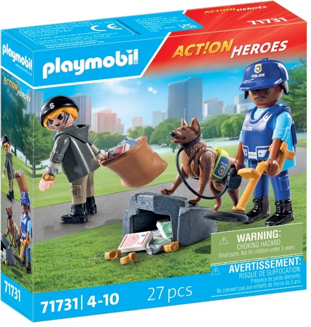 Playmobil 71731 Policajné pátranie so psom