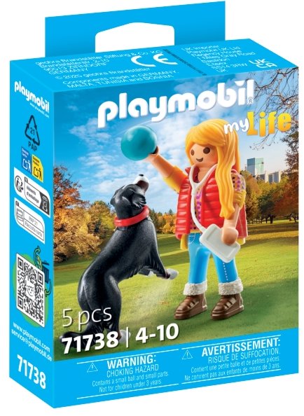 Playmobil 71738 Žena s bernským salašníckym psom