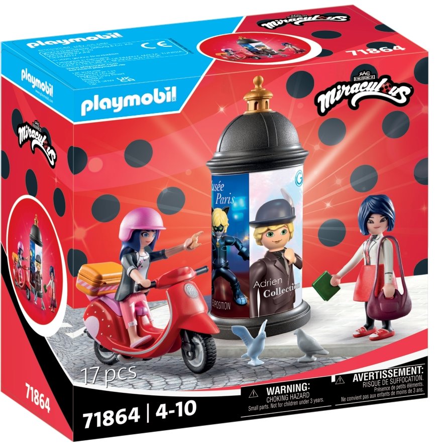 Playmobil 71864 Kúzelná Lienka a Čierny kocúr: Marinettin skúter