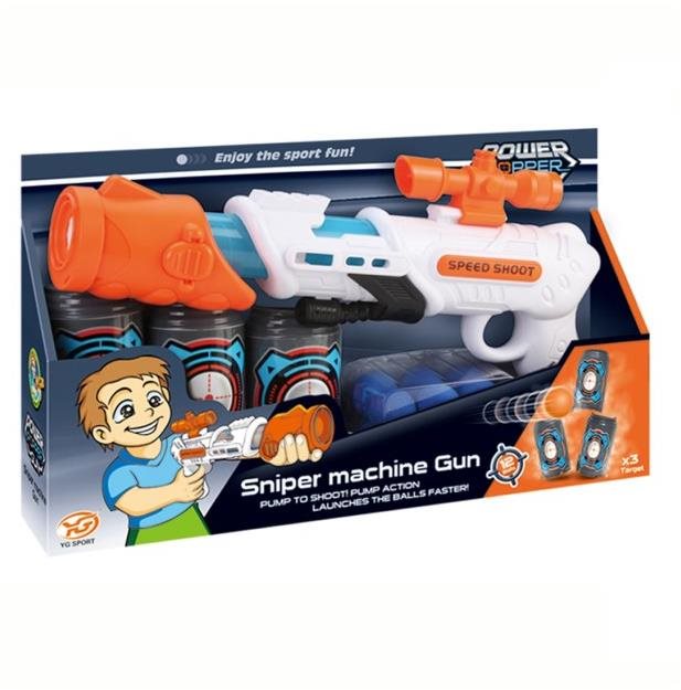 Alltoys Pištoľ na penové loptičky 34 cm