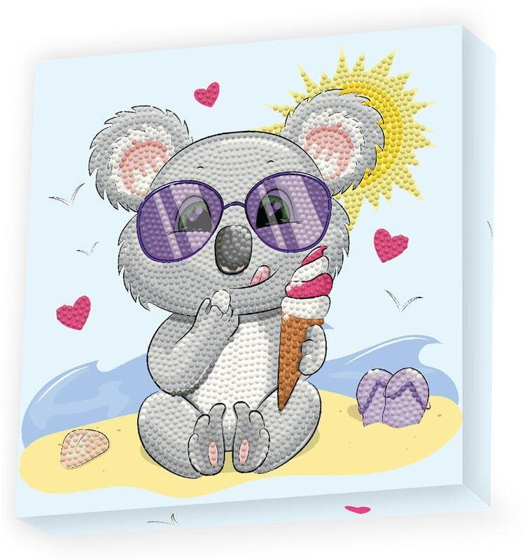 Dotzies Diamantové maľovanie – Koala so zmrzlinou