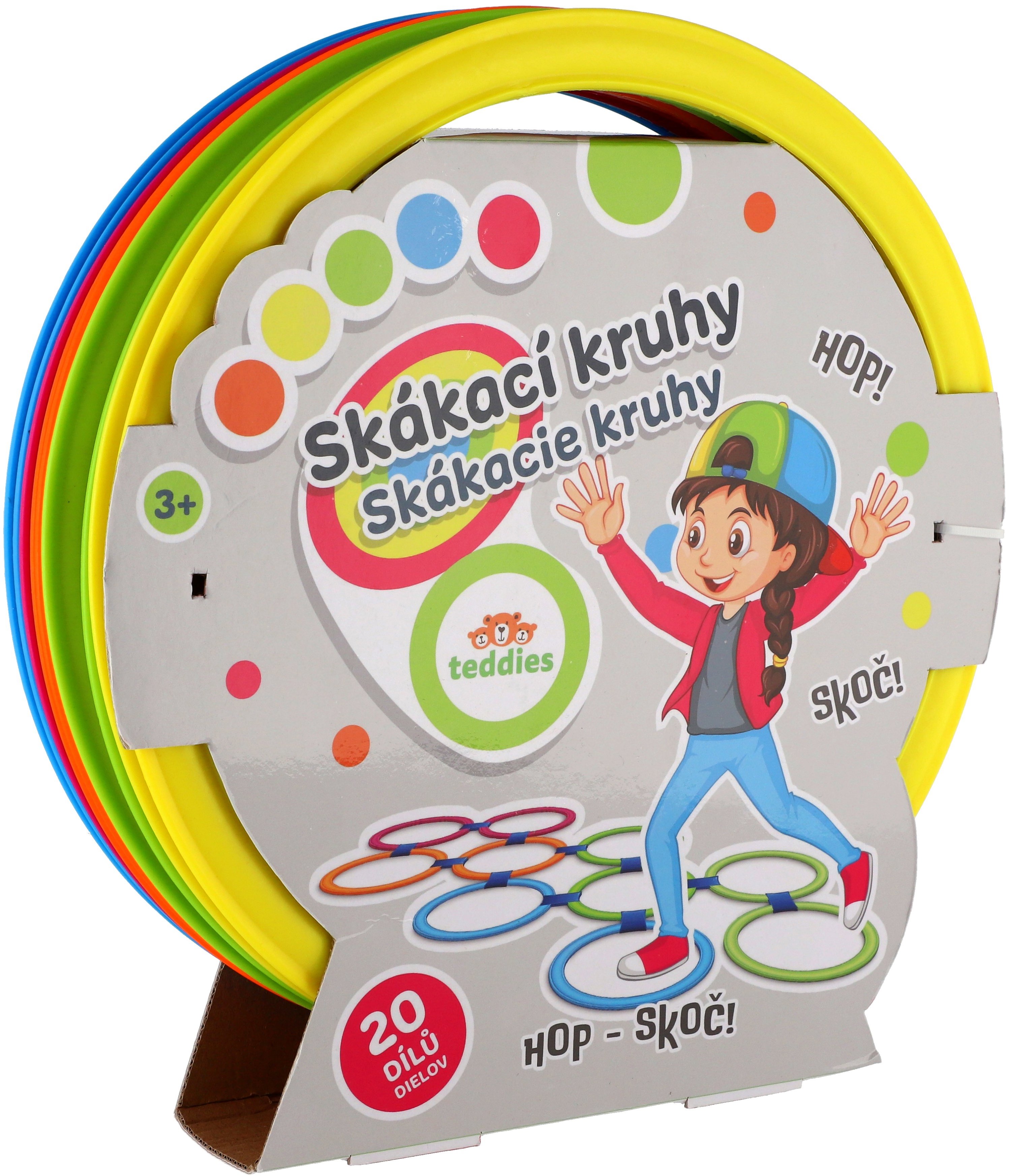 Teddies Skákacie farebné kruhy