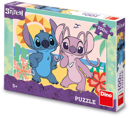 Dino Stitch na pláži XL