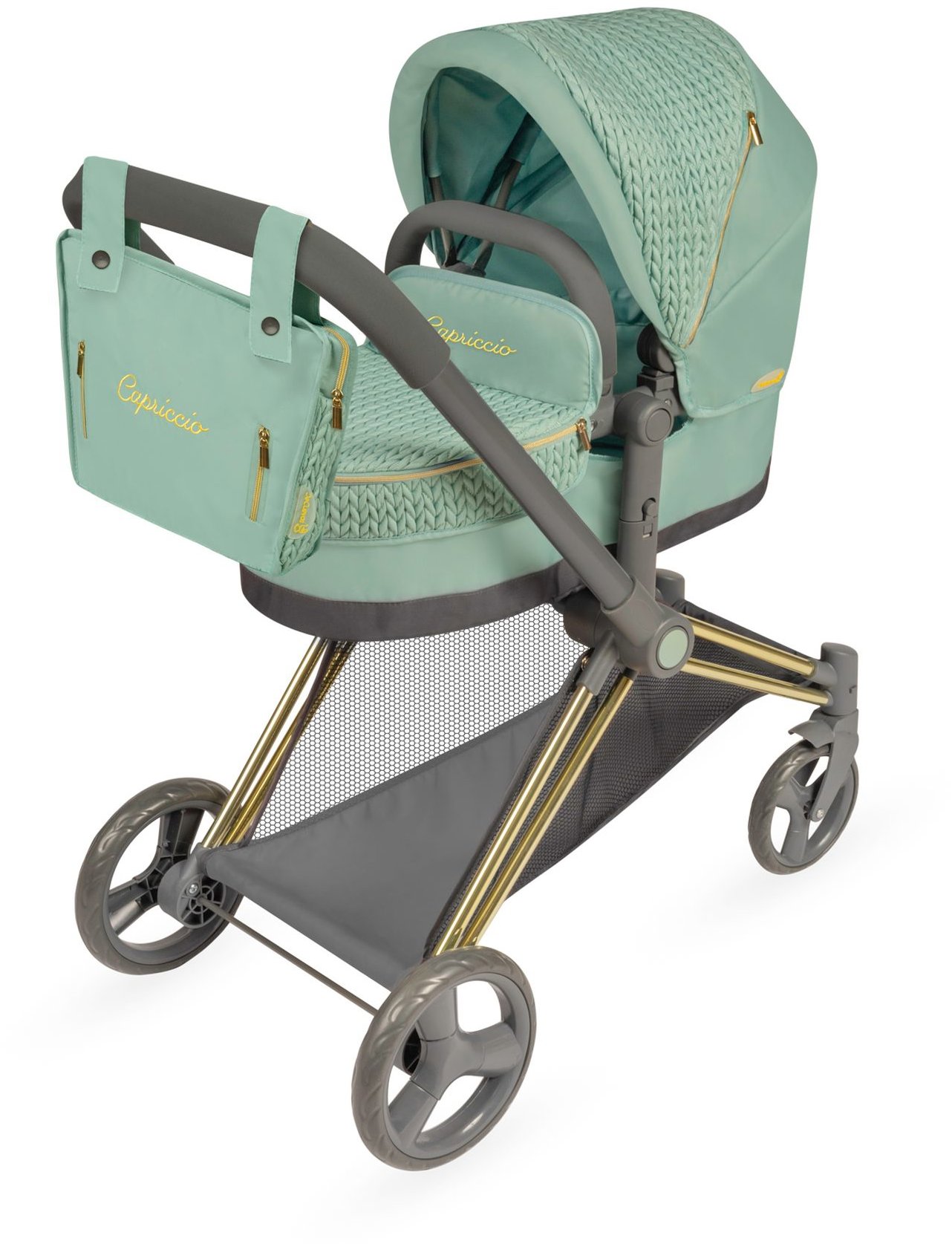 DeCuevas 81773 Skladací kočík 3 v 1 s taškou Capriccio 2025 – 73 cm