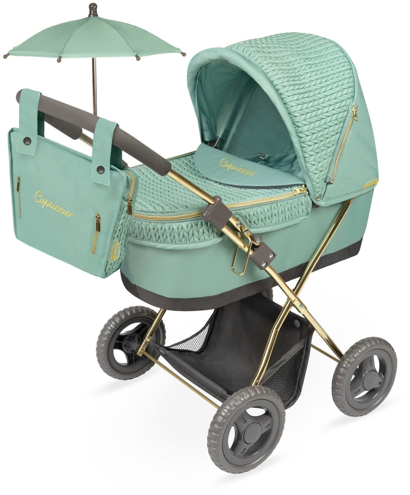 DeCuevas 85073 Skladací kočík so slnečníkom a taškou Capriccio 2025 – 60 cm