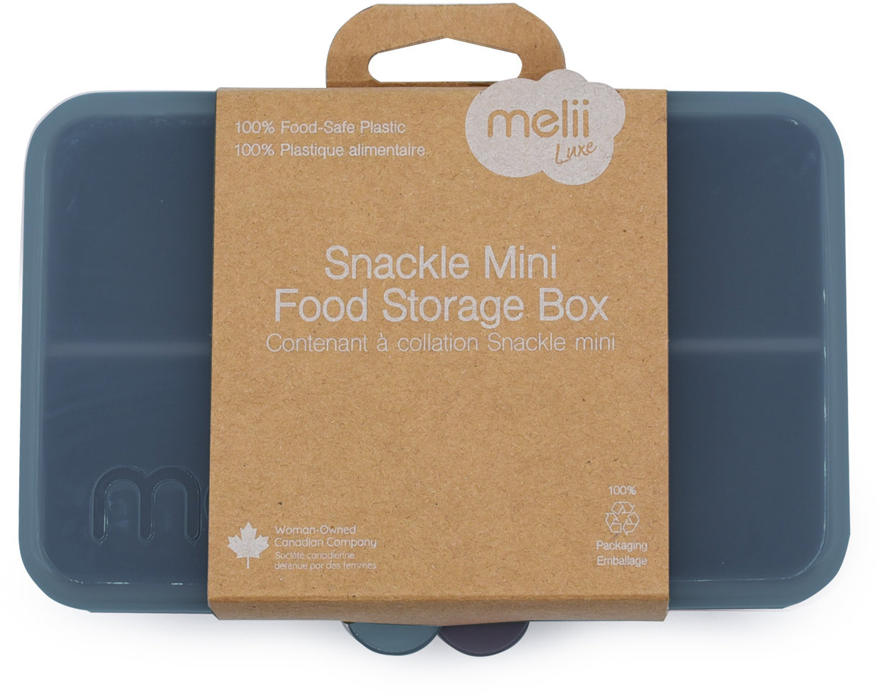Melii Snackle krabička na desiatu mini Luxe modrá