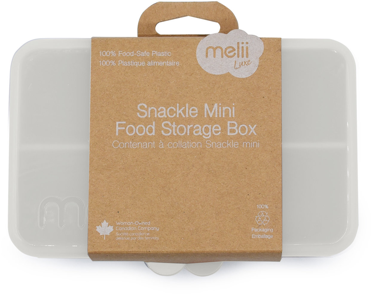 Melii Snackle krabička na desiatu mini Luxe béžová