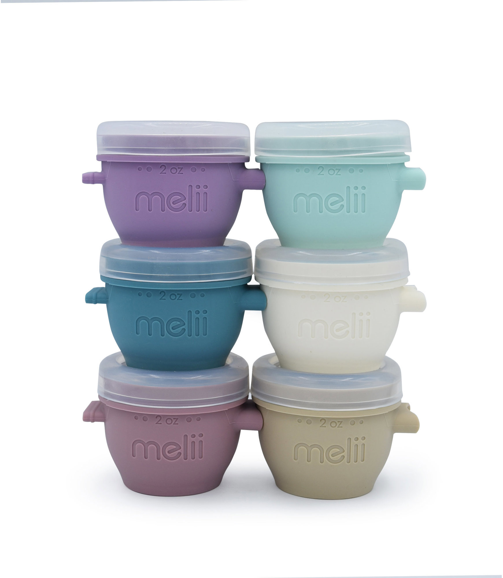 Melii Tégliky na potraviny Snap & Go 59 ml Luxe pastelové 6 ks