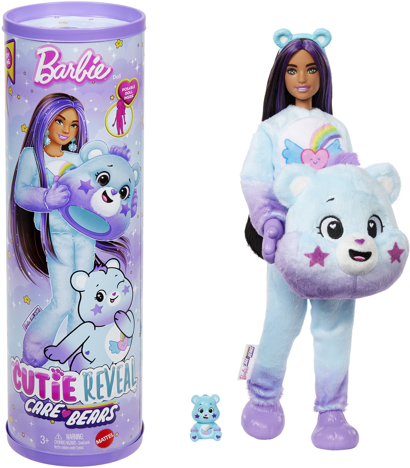 Barbie Cutie Reveal, Starostlivé medvedíky séria 2 fialová