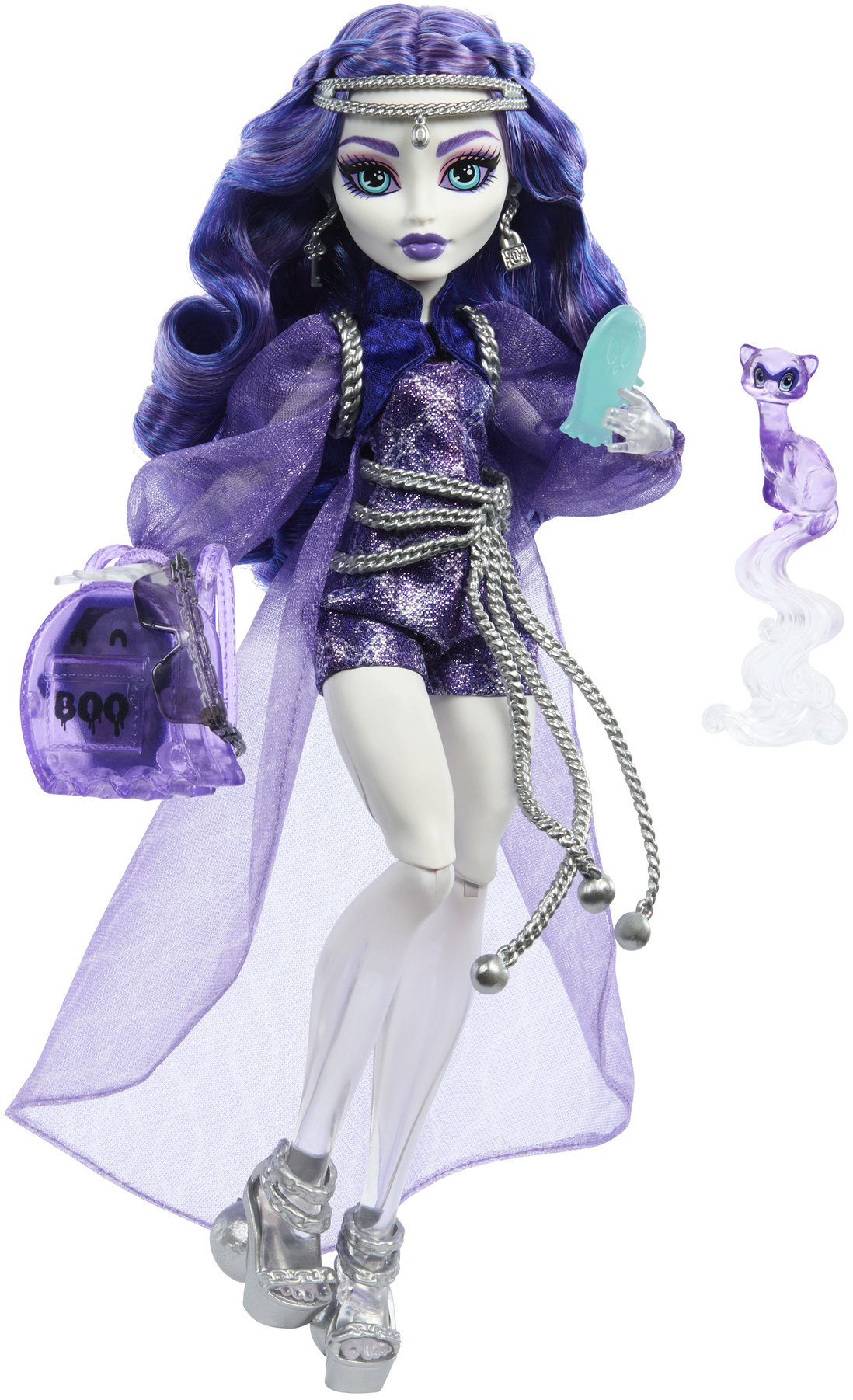Monster High monsterka Spectra, maznáčik a doplnky