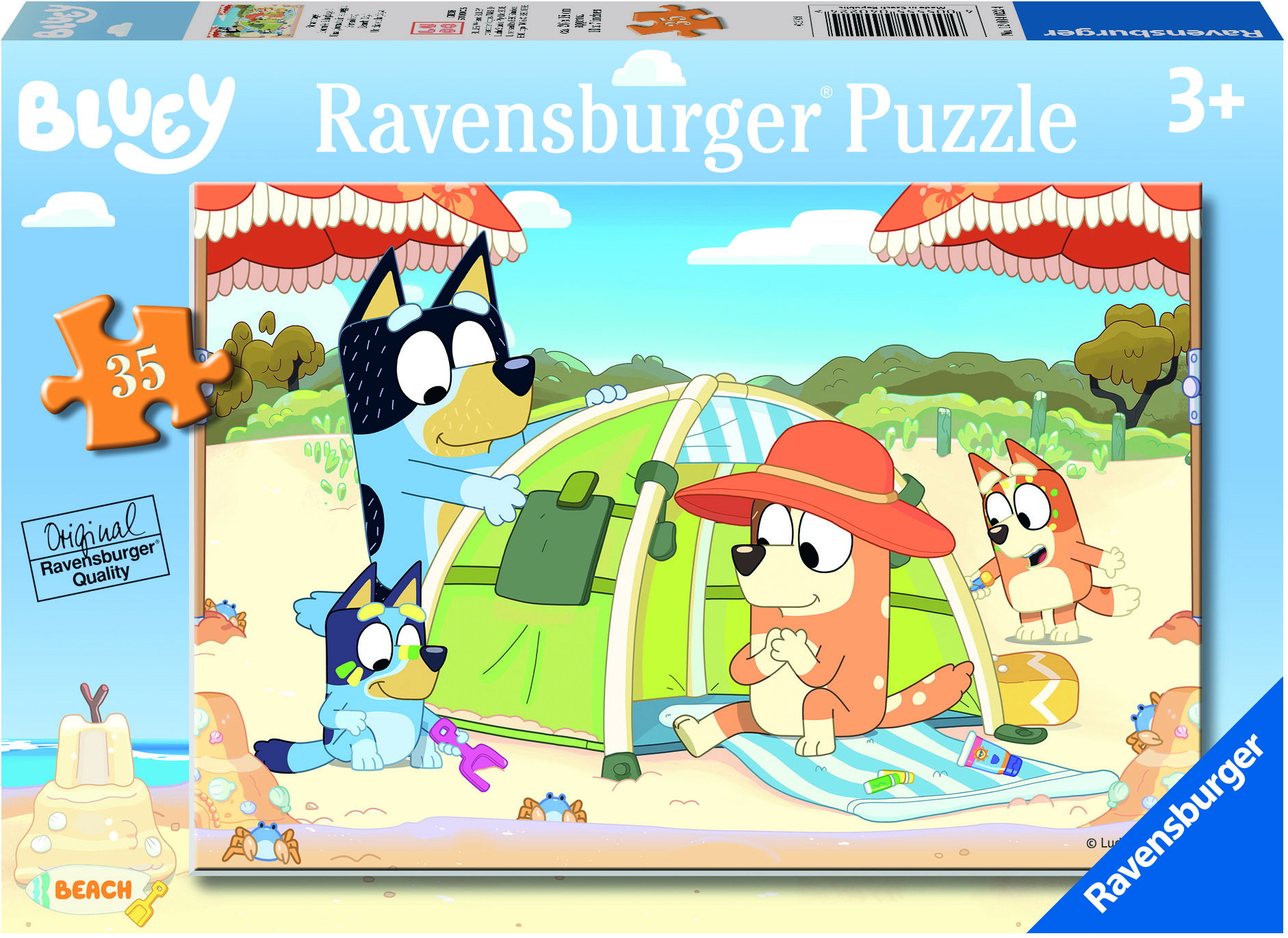Ravensburger 120040224 Bluey na pláži