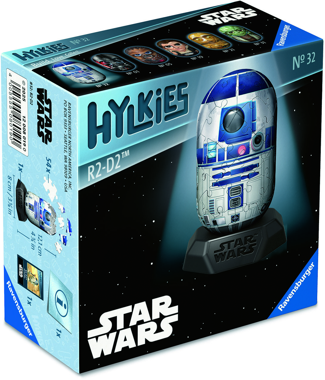 Ravensburger 120080190 Hylkies: Star Wars: R2-D2