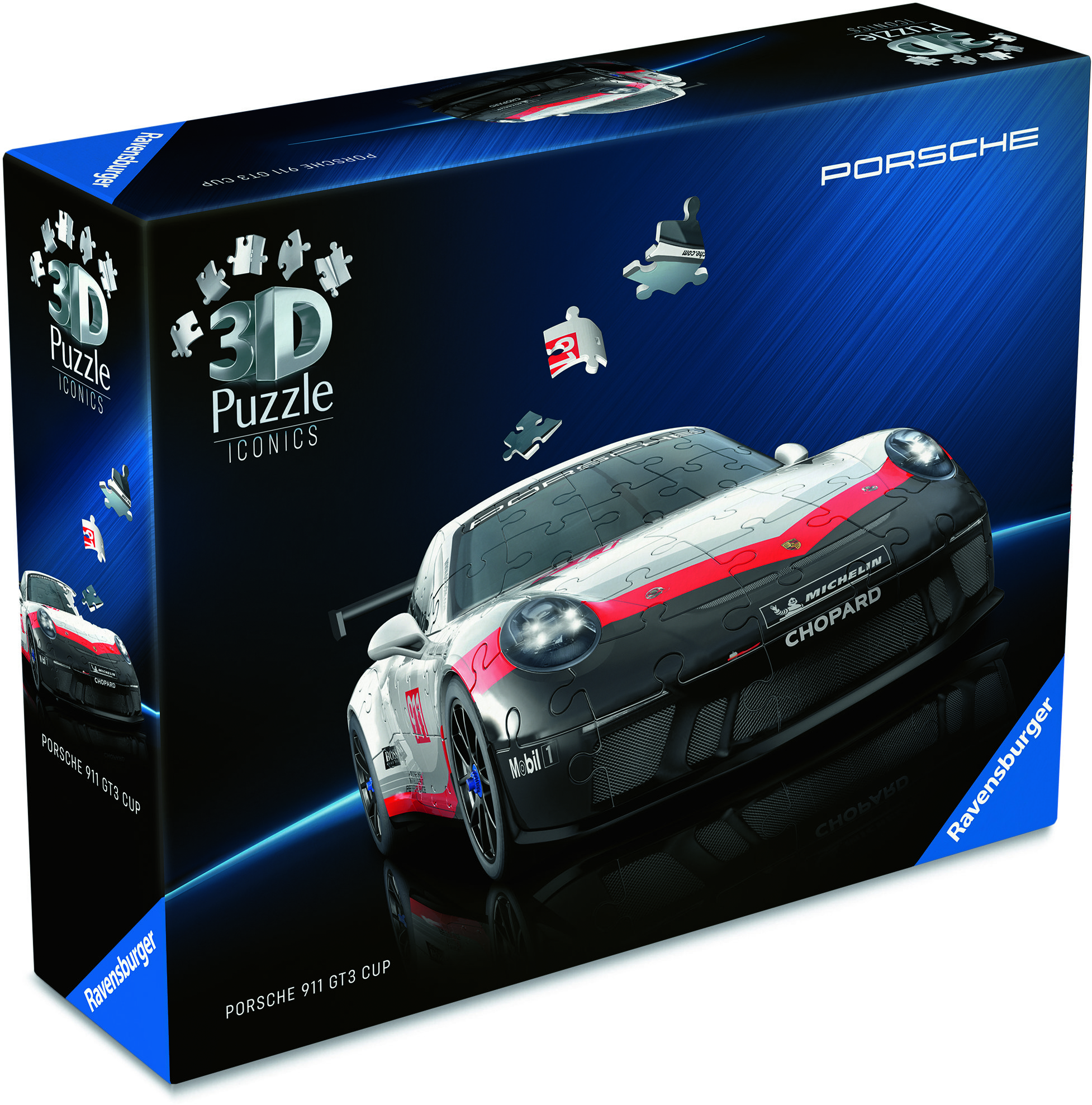 Ravensburger 120080398 Iconics: Porsche 911 GT3 Cup