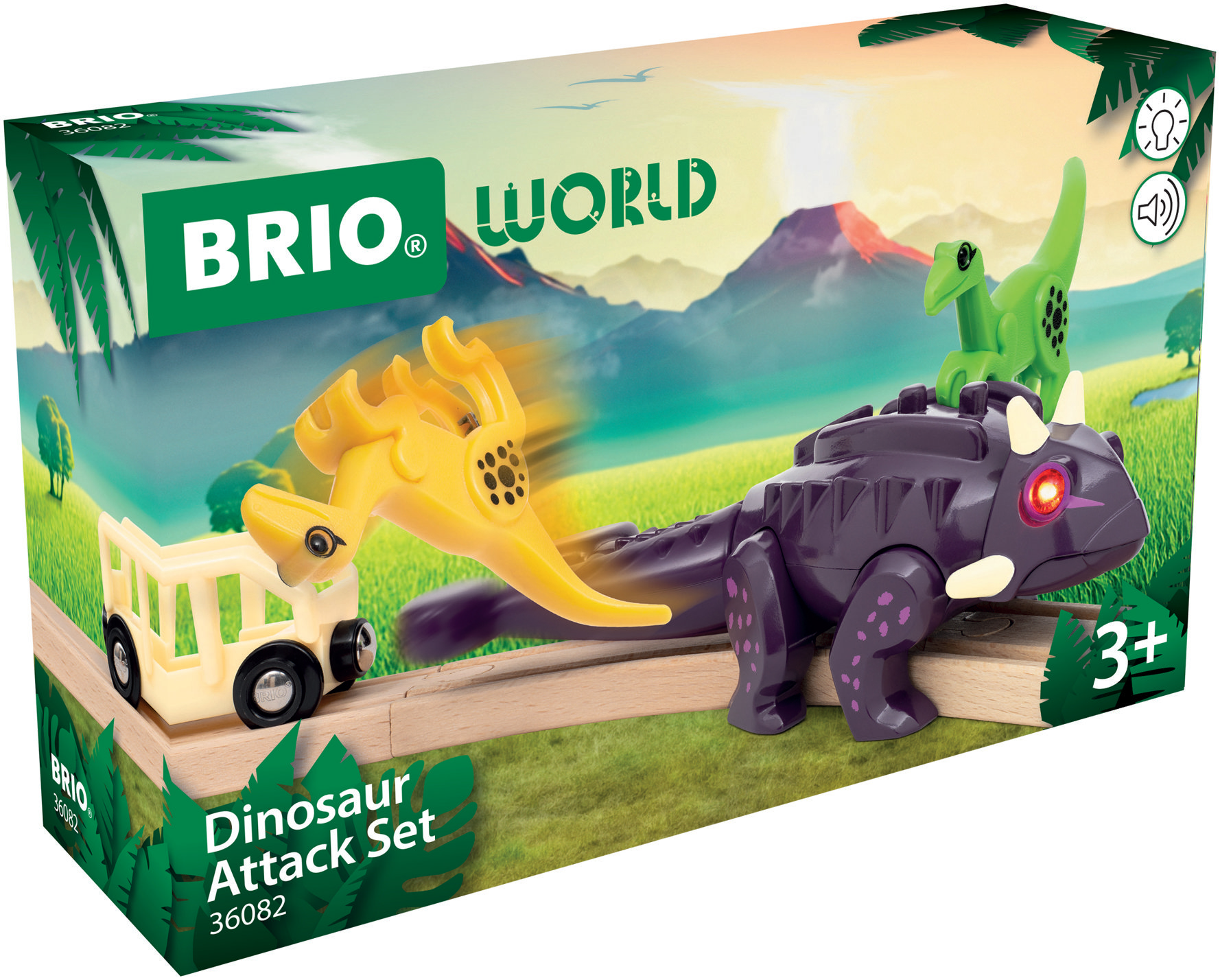 Brio 36082 Vlaková súprava dinosaurí útok