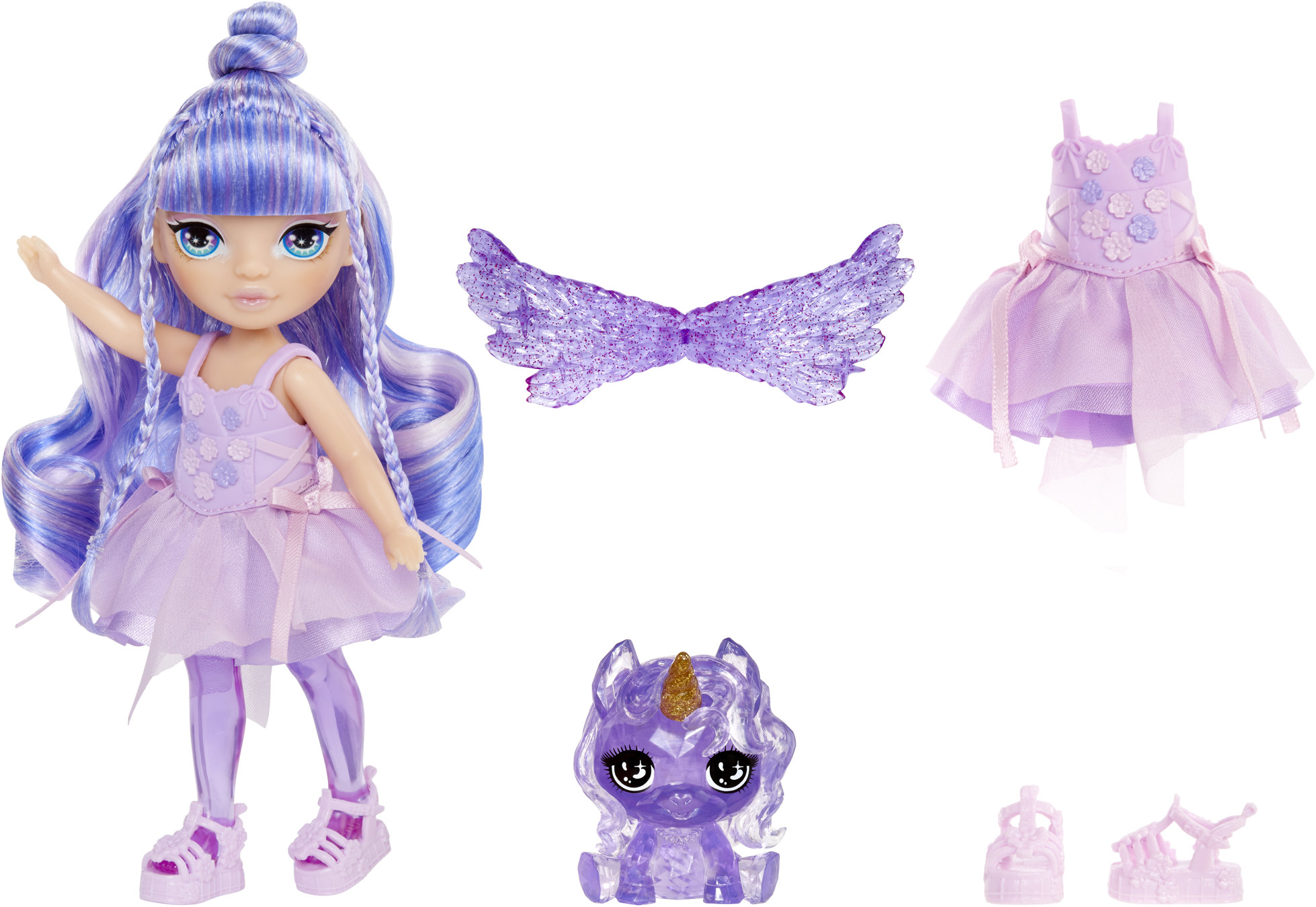 Rainbow High Malá sestrička víla – Amethyst (Purple)