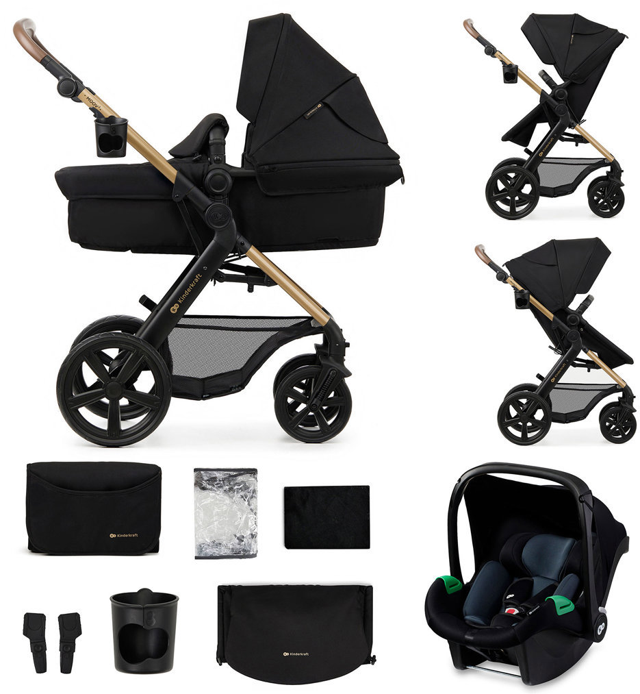 Kinderkraft Moov 2, 3 v 1 Pure Black