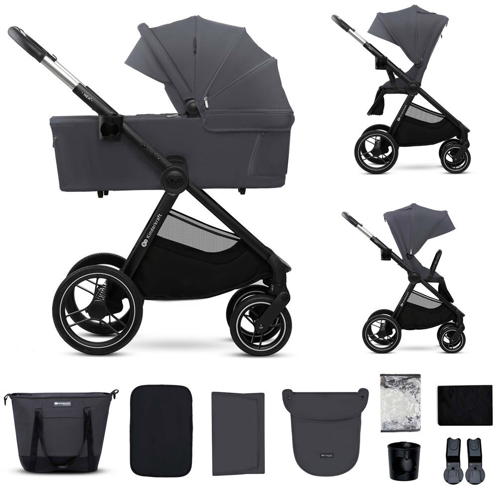 Kinderkraft Nea 2, 2 v 1 Dark Grey