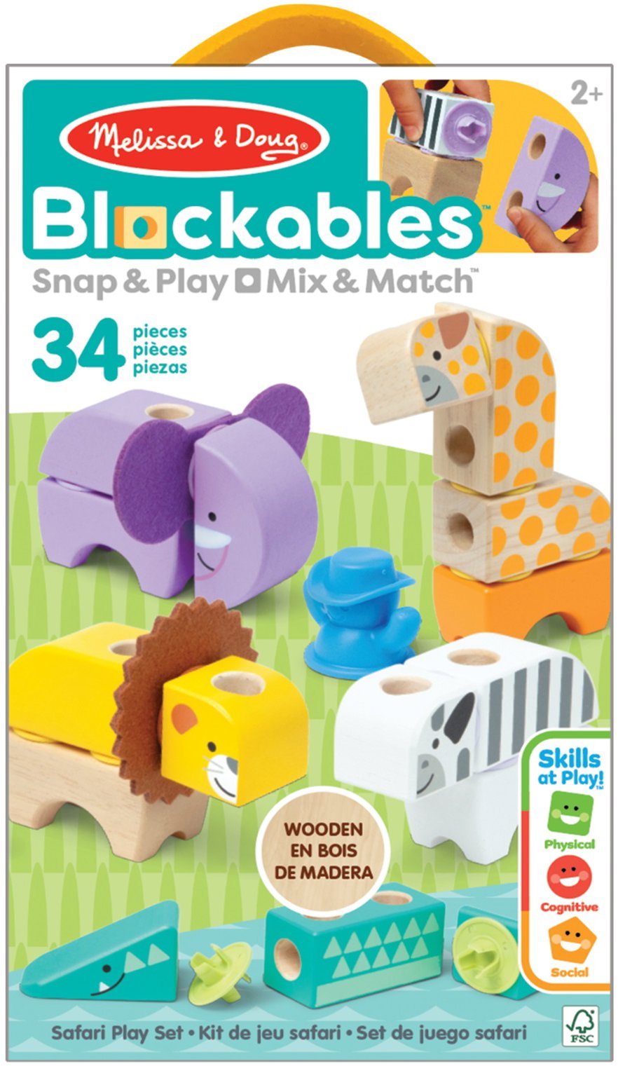 Melissa & Doug Blockables Safari