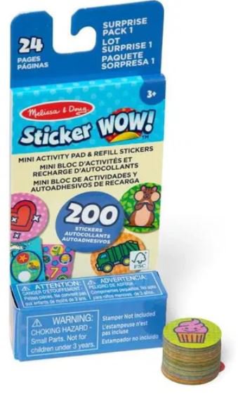 Melissa & Doug Sticker Wow náplne samolepiek tuba plná prekvapení
