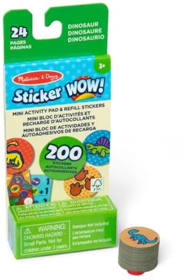 Melissa & Doug Sticker Wow náplne samolepiek dinosaury