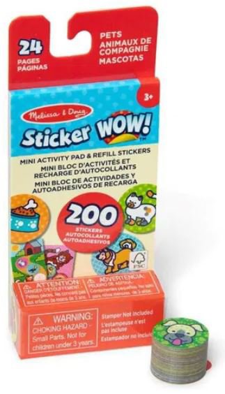 Melissa & Doug Sticker Wow náplne samolepiek zvieratká
