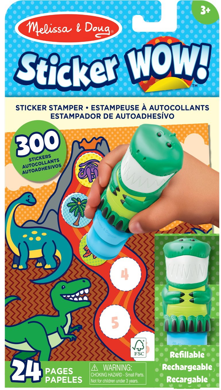 Melissa & Doug Sticker Wow dinosaury