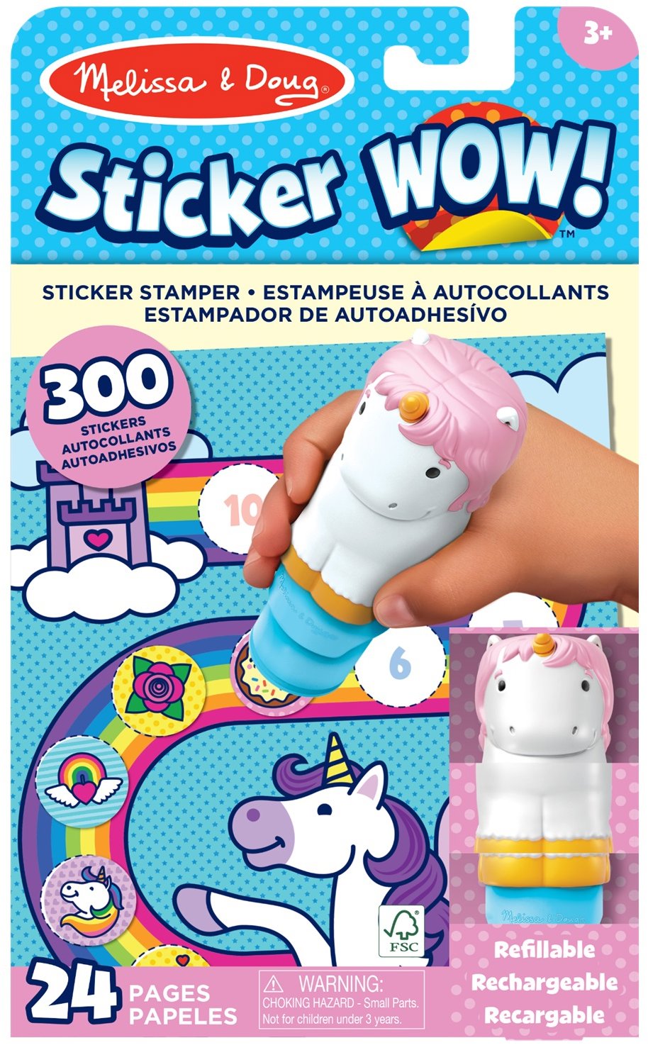 Melissa & Doug Sticker Wow jednorožce