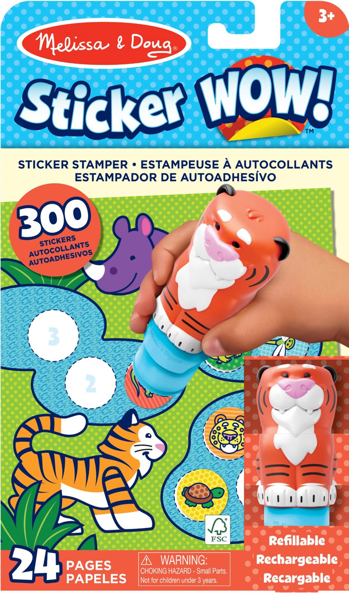 Melissa & Doug Sticker Wow tiger