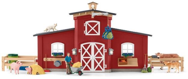 Schleich - Veľká stodola so zvieratami a príslušenstvom 42606