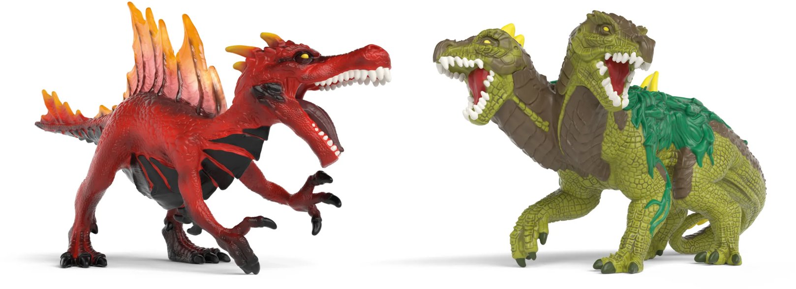 Schleich Ohnivý dinosaurus proti jašterovi z džungle 70834
