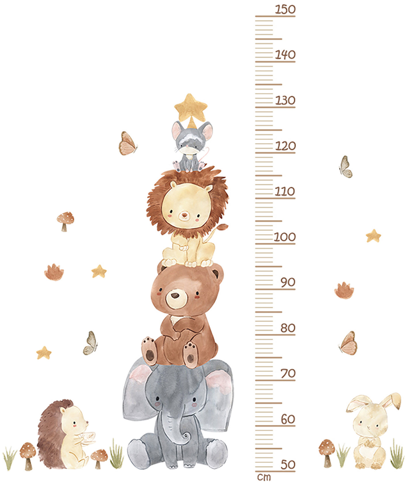 Sipo Nástenné samolepky Animal Pyramid