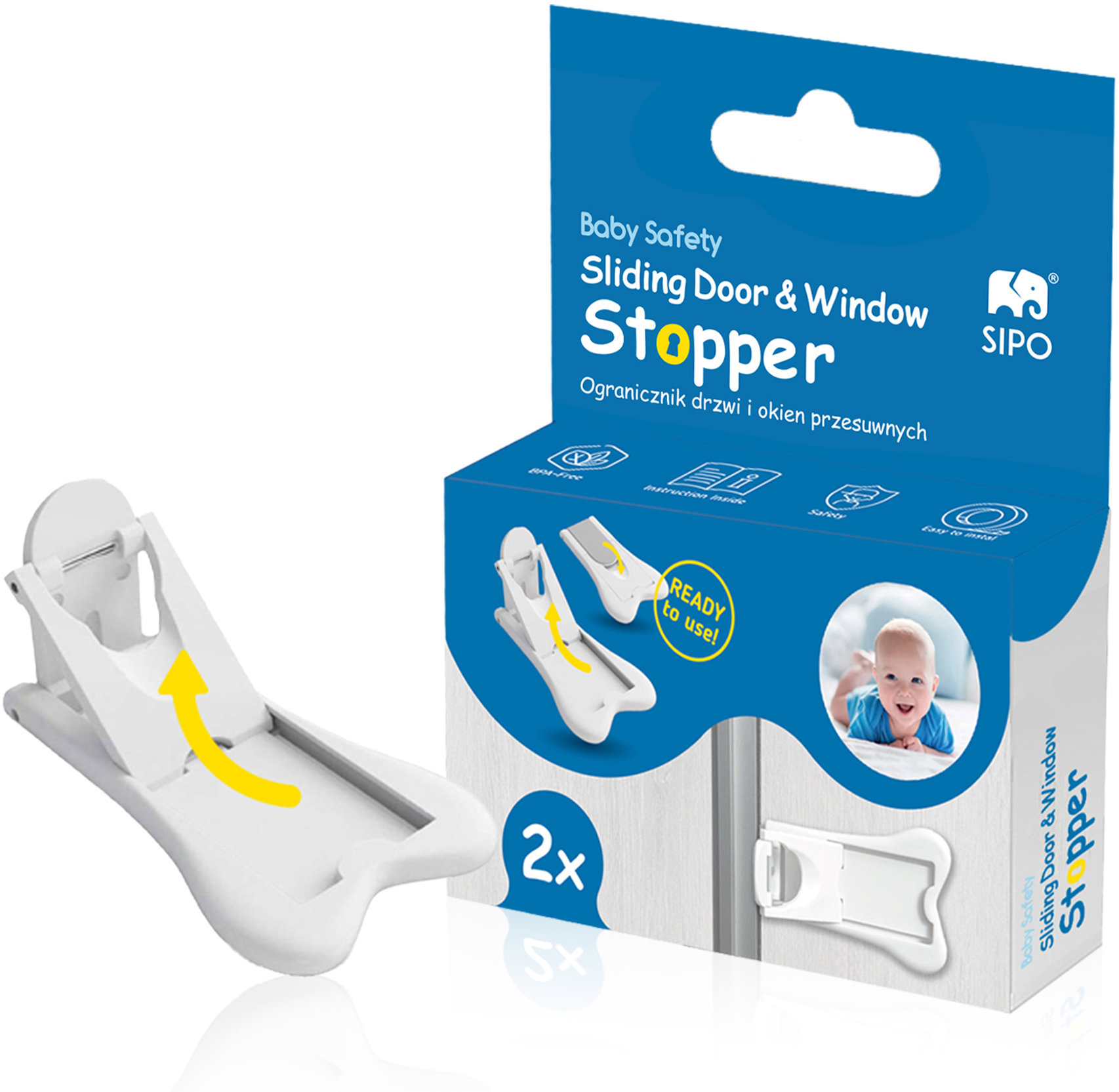 Sipo Bezpečnostný zámok na posuvné dvere