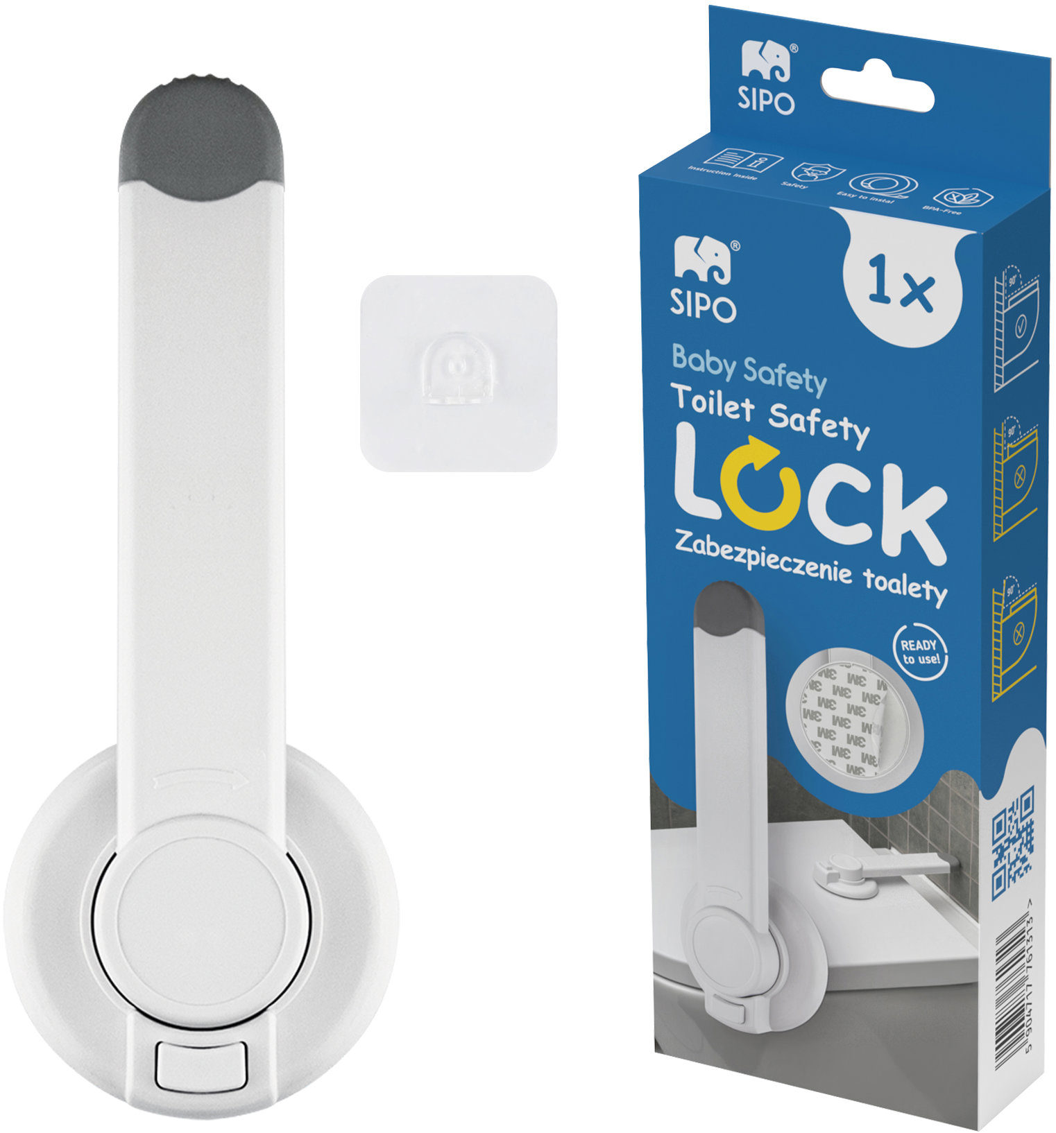 Sipo Bezpečnostný zámok toaletného sedadla