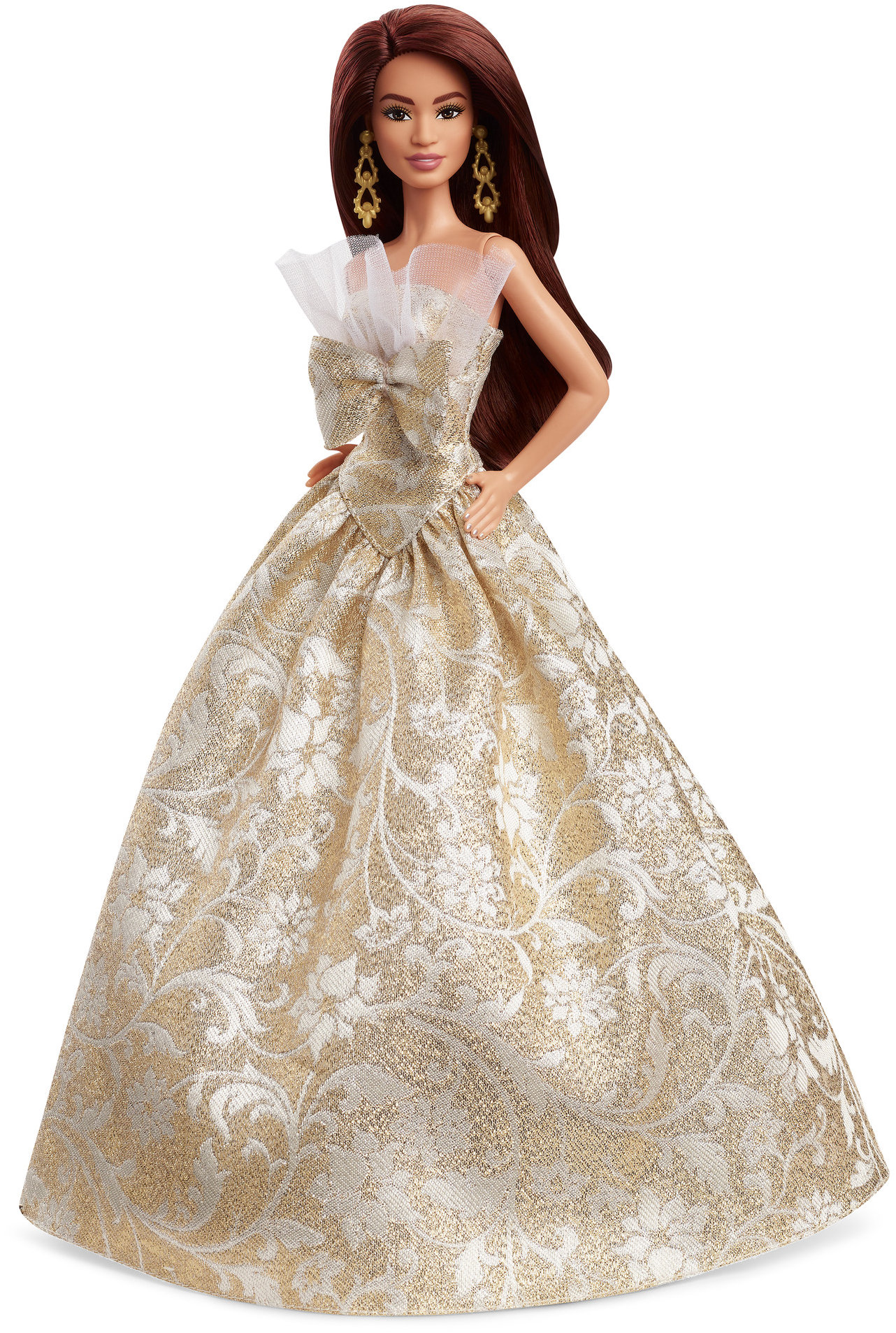 Barbie Signature Holiday Barbie 2025 Vianočná hnedovláska