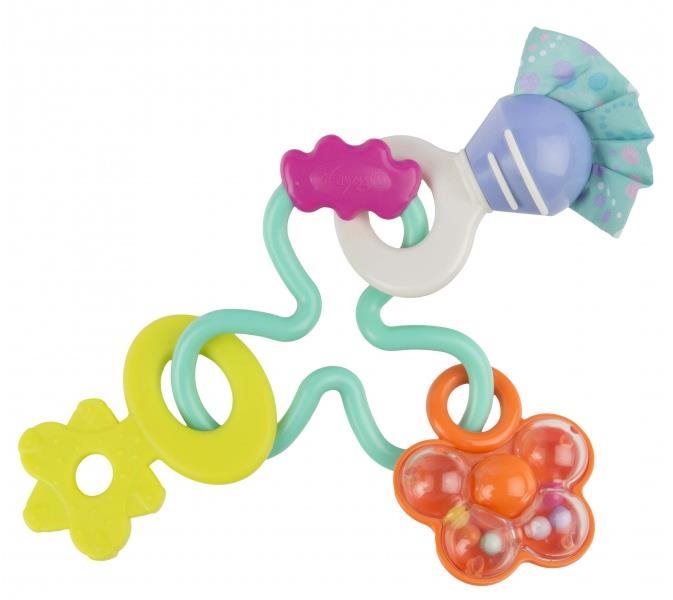 Playgro Hrkálka s hryzátkami pastelová