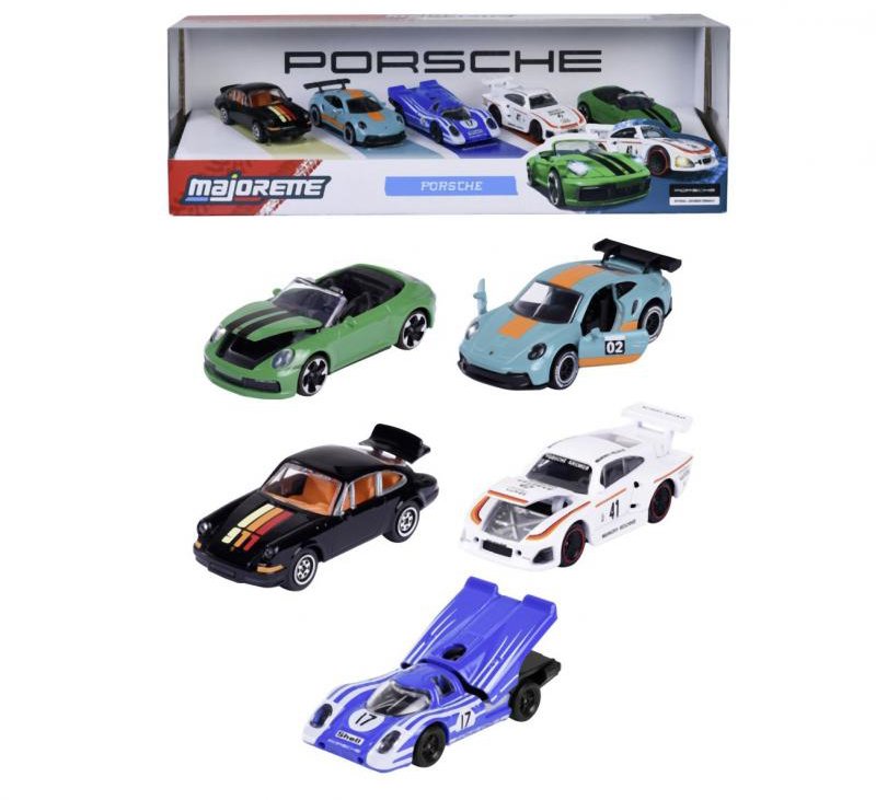 Majorette Porsche Motorsport Darčeková sada 5 ks