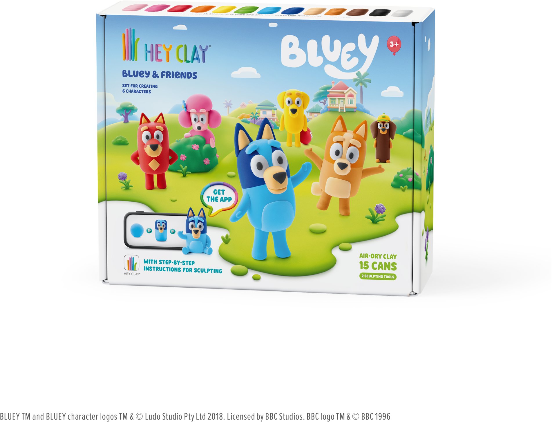 Hey Clay Sada Bluey s príslušenstvom