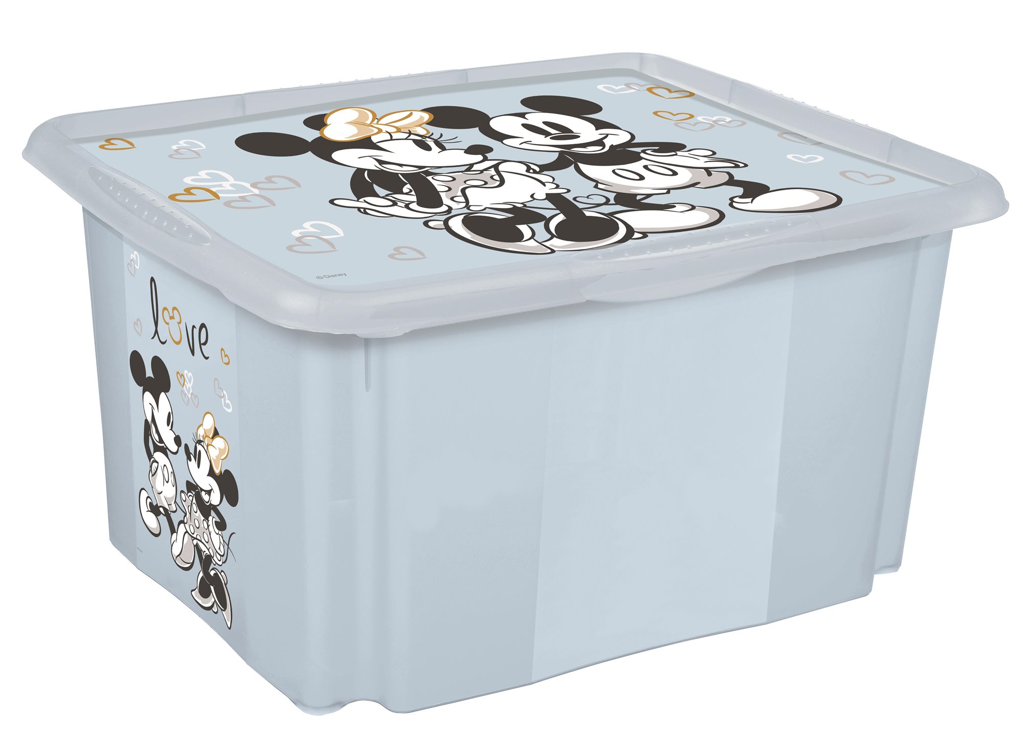 Keeeper Úložný box s vekom veľký Mickey – modrý