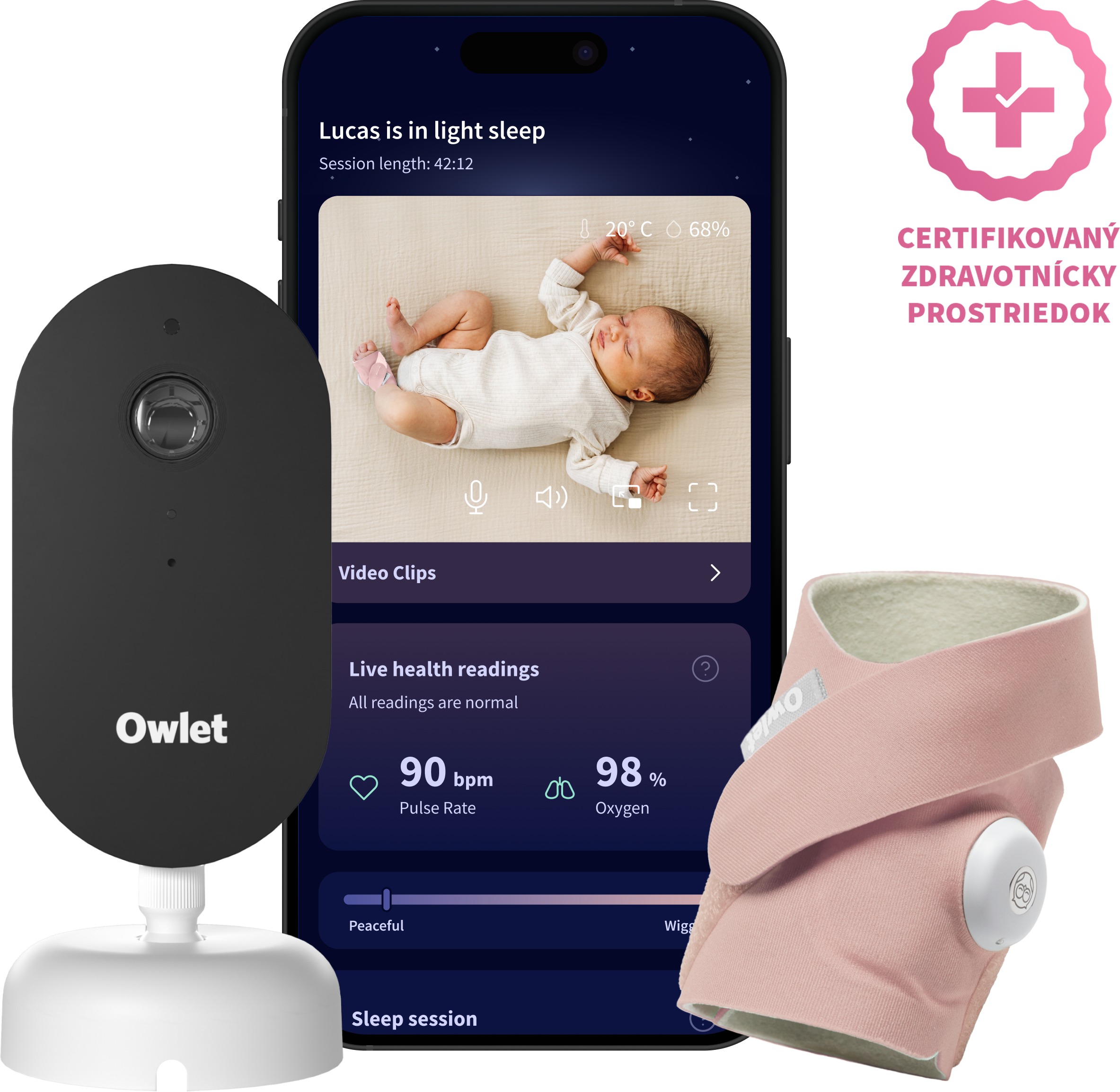 Owlet Dream Duo Dusty Rose